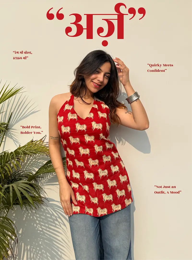 Arz Halter Neck Kurti by Evara