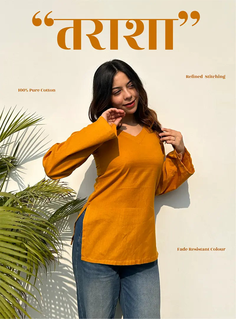 Tarasha Bell Sleeves Kurti by Evara