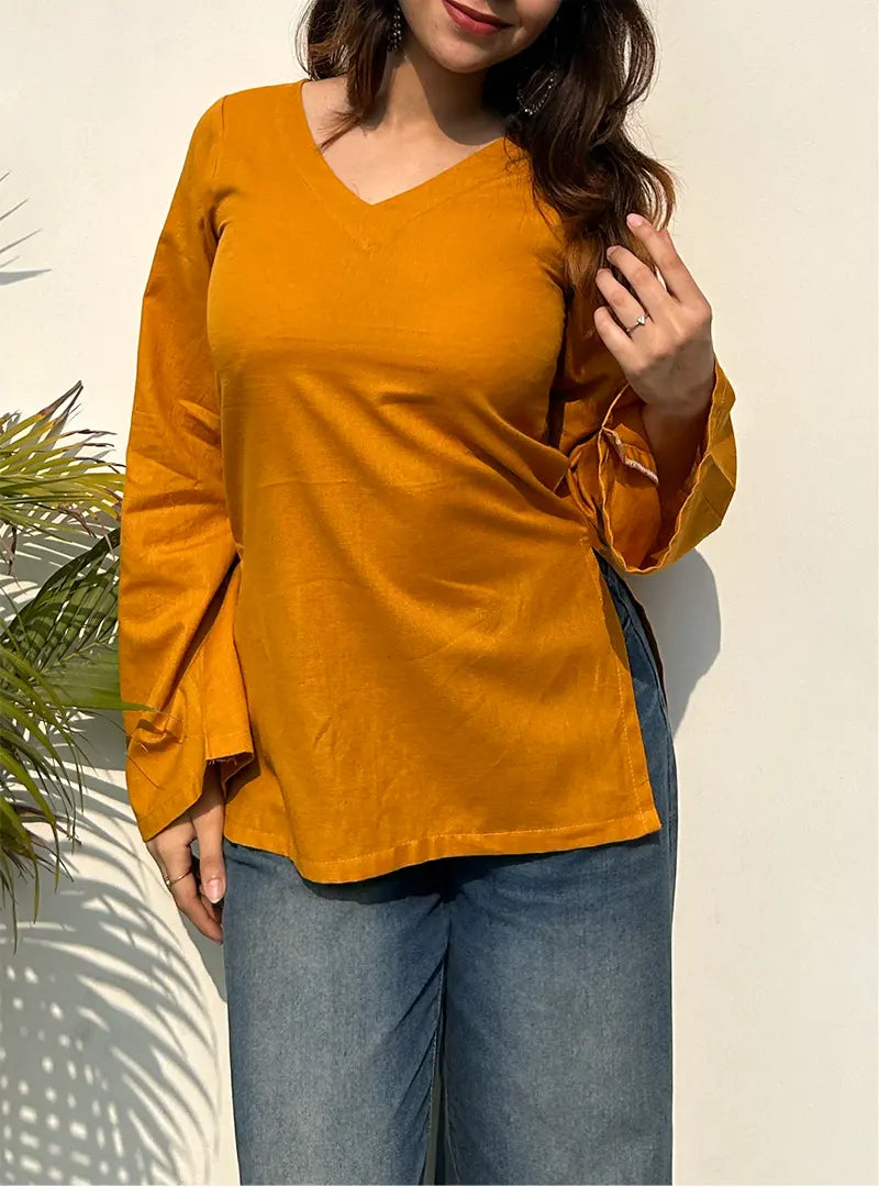 Tarasha Bell Sleeves Kurti by Evara