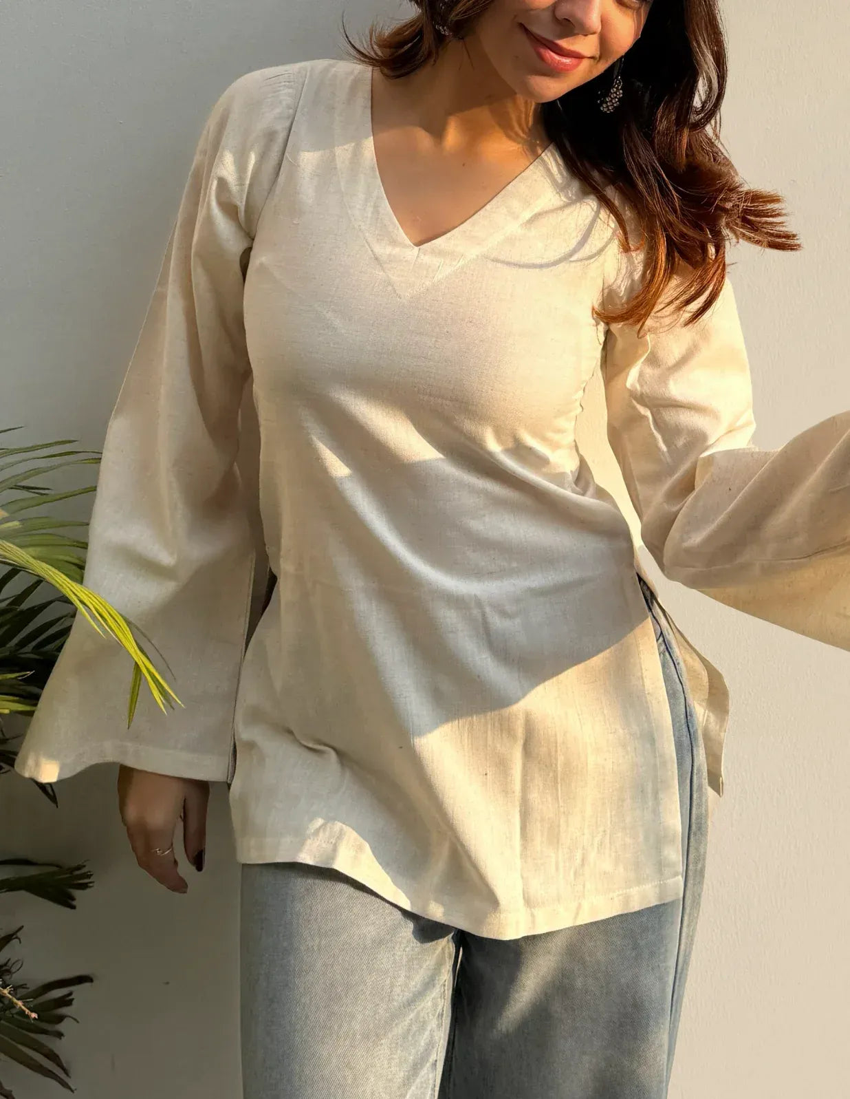 Hans Bell Sleeves Kurti by Evara