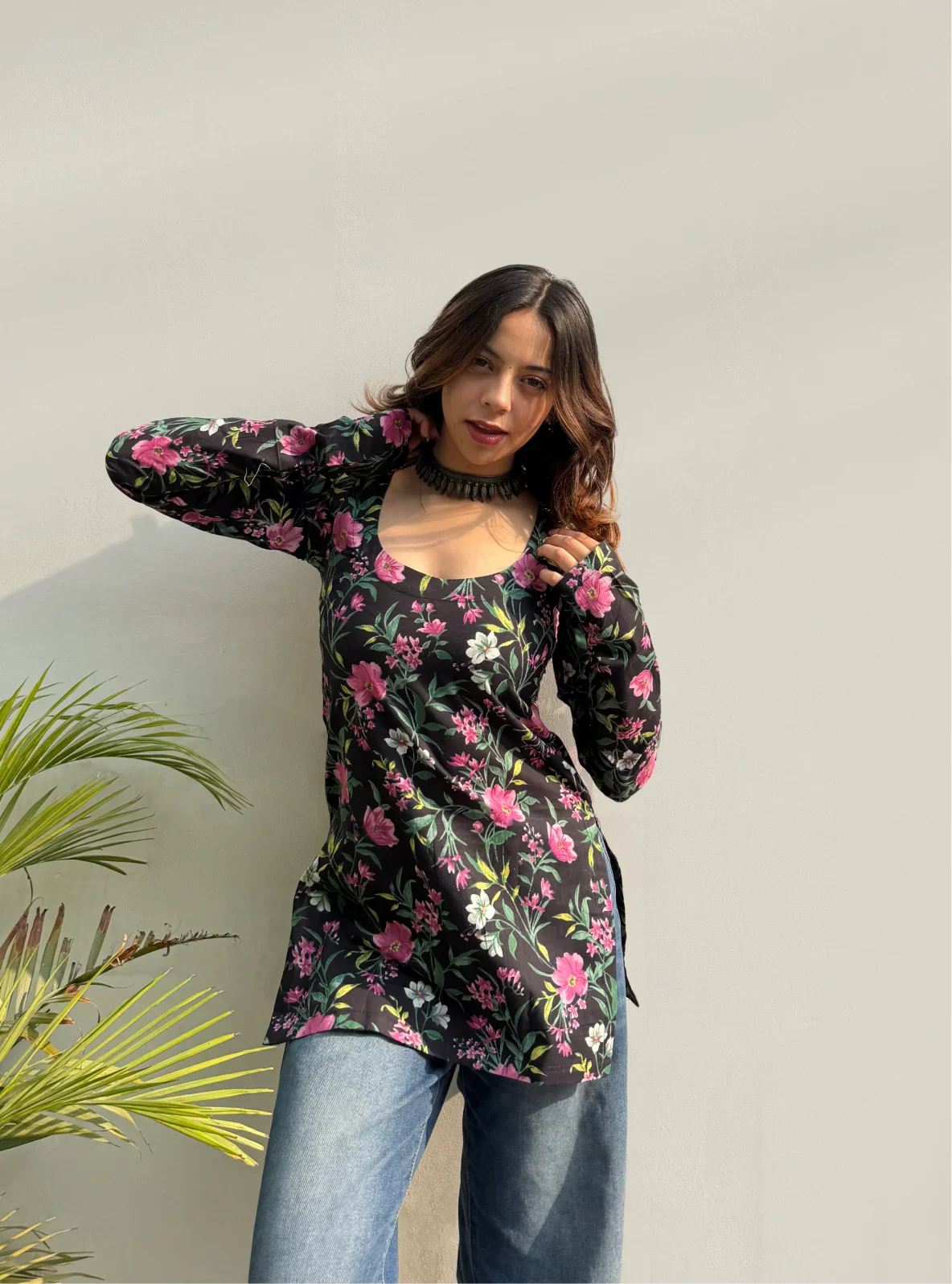 Raagini Straight Sleeves Kurti by Evara