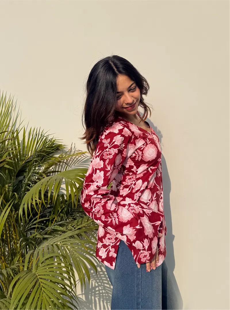 Sharaarat Bell Sleeves Kurti by Evara