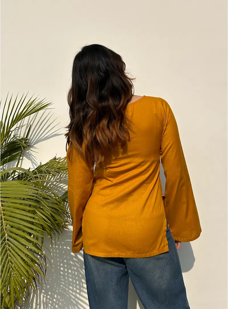 Tarasha Bell Sleeves Kurti by Evara