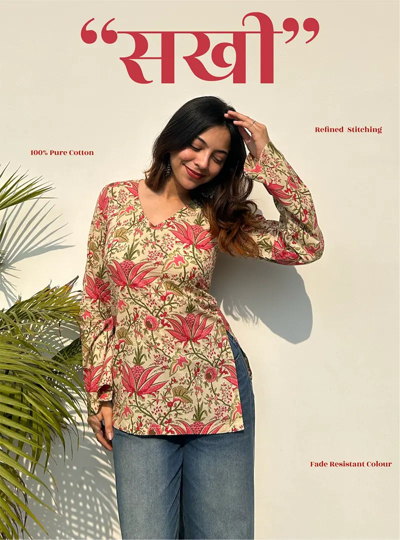 Sakhi Bell Sleeves Kurti by Evara