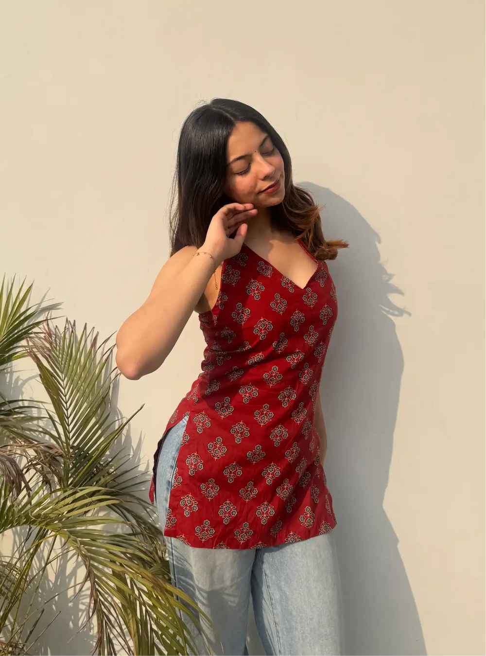 BAIRI HALTER NECK KURTI