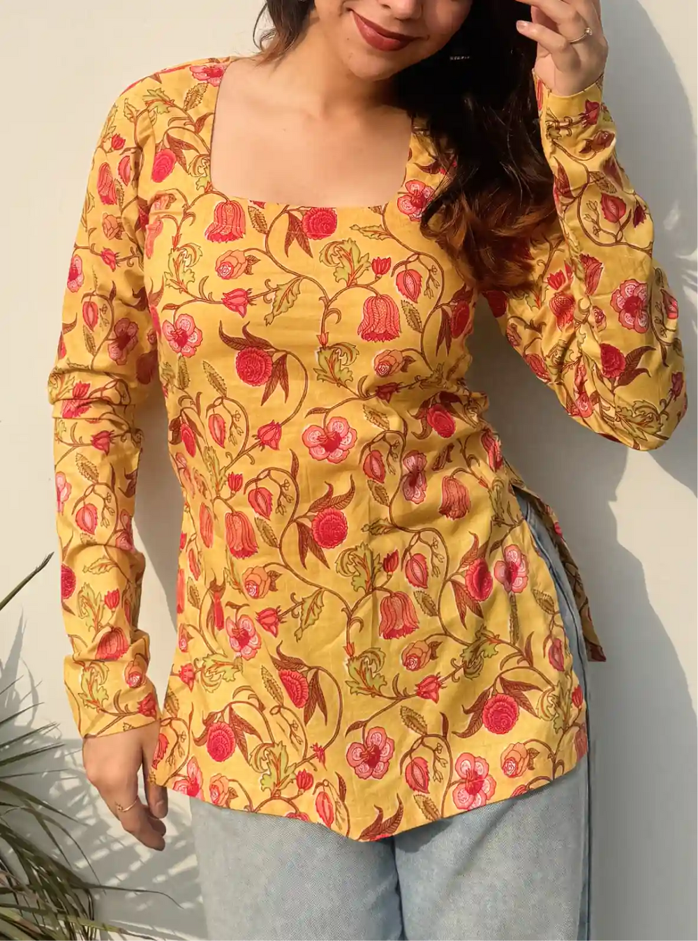 HEERIYE BOAT NECK KURTI