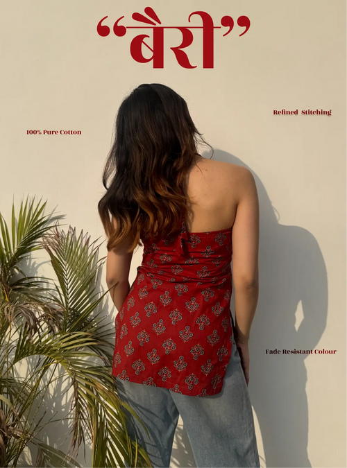 BAIRI HALTER NECK KURTI